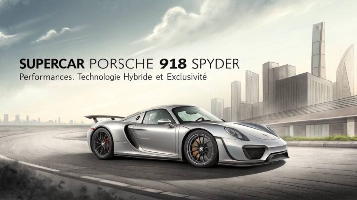 Supercar Porsche 918 Spyder : Performances, technologie hybride et exclusivité