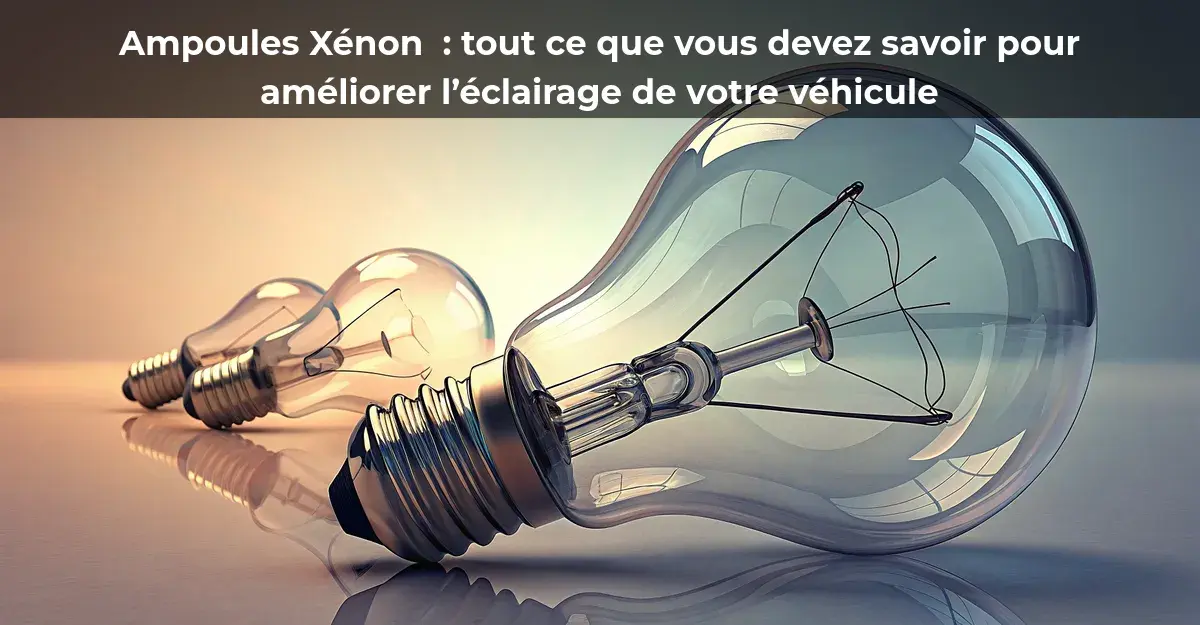 Ampoules Xénon&nbsp;: tout ce que vous devez savoir pour améliorer l’éclairage de votre véhicule