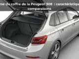 Volume du coffre de la Peugeot 308&nbsp;: caractéristiques et comparaisons