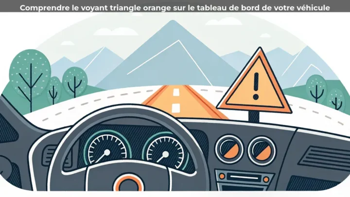 Comprendre le voyant triangle orange sur le tableau de bord de votre véhicule