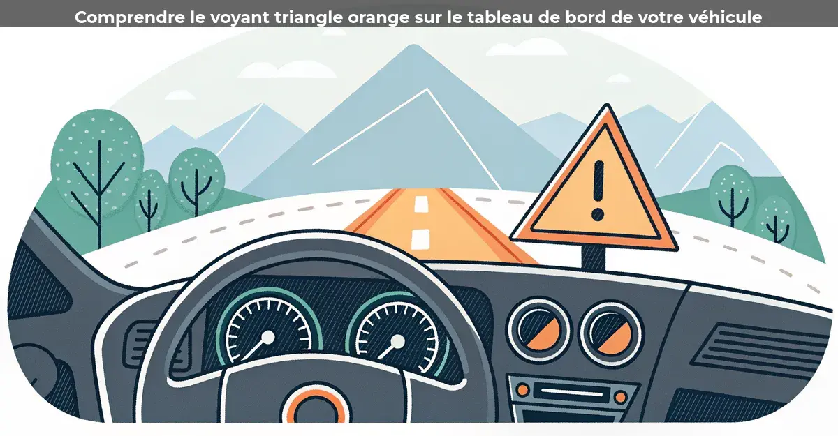 Comprendre le voyant triangle orange sur le tableau de bord de votre véhicule