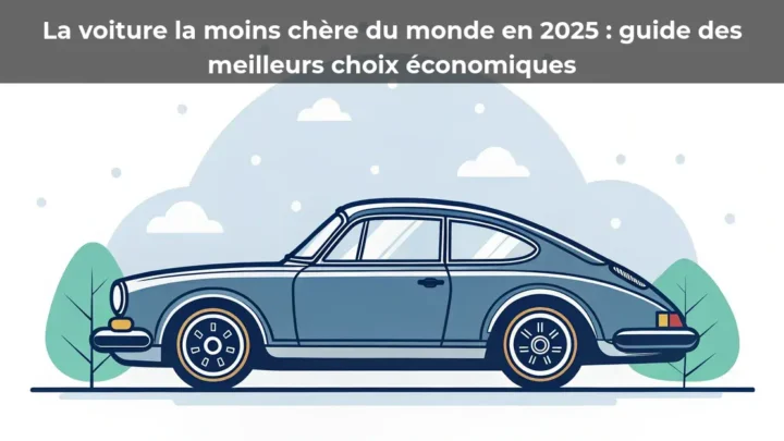 La voiture la moins chère du monde en 2025&nbsp;: guide des meilleurs choix économiques