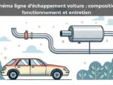 Schéma ligne d’échappement voiture : composition, fonctionnement et entretien