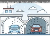 Stations de lavage auto&nbsp;: tunnel ou portique, que choisir&nbsp;?