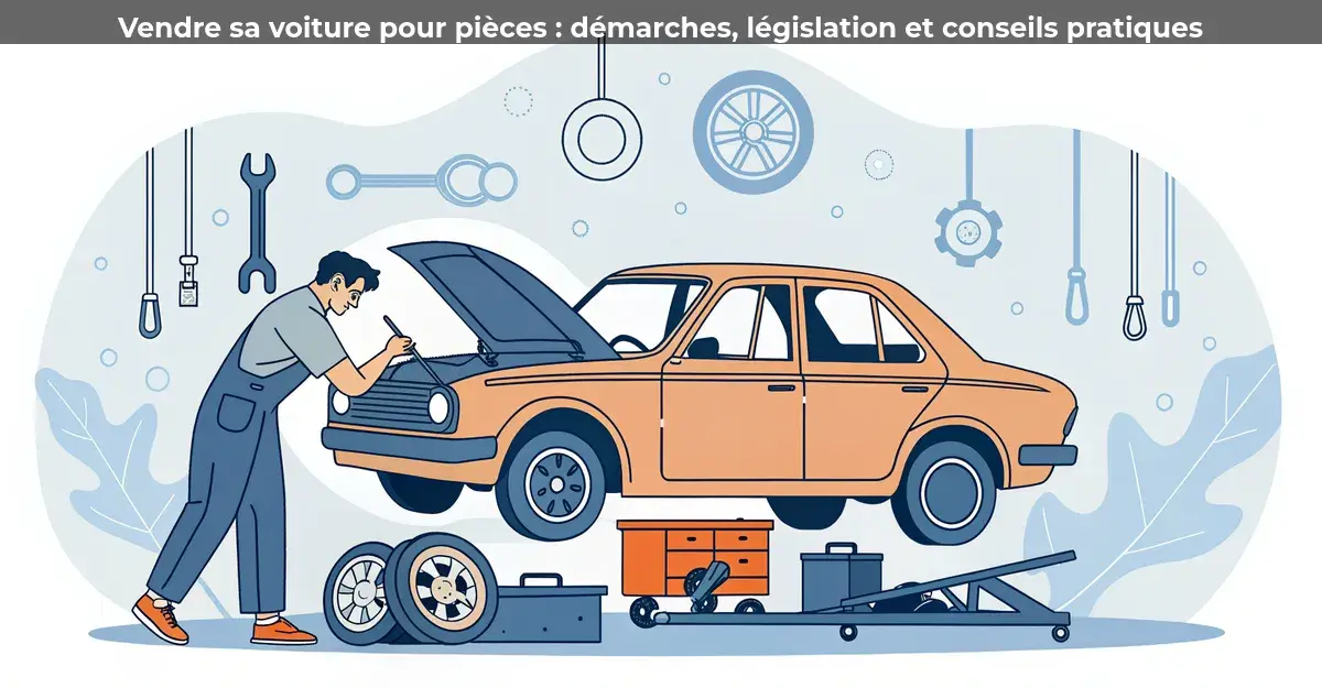 Vendre sa voiture pour pièces&nbsp;: démarches, législation et conseils pratiques